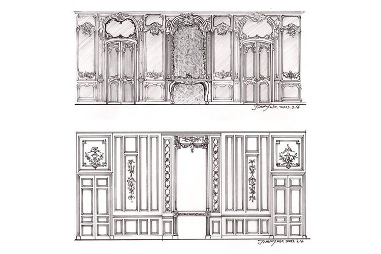 業主喜好與歷史風格的完美交會-手繪紀實